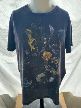 Kingdom Hearts Birth by Sleep Terra Aqua Ventus Men's Black T Shirt Size XL Mad